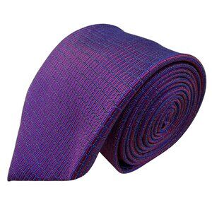 Jos A Bank Mens Purple/Red 100% Silk Geometric Tie Traveler Collection